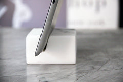 Hand Crafted Statuary Marble Stone iPad Dock